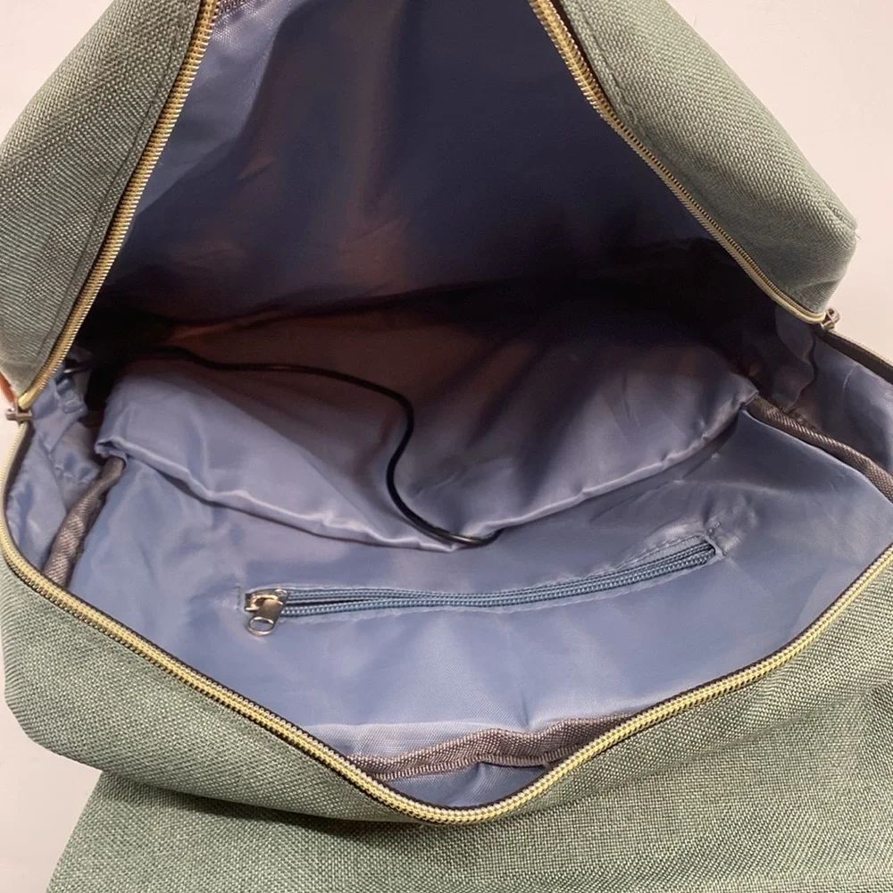 Green and Brown Backpack